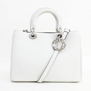 Christian Dior Diorissimo Shoulder Bag White